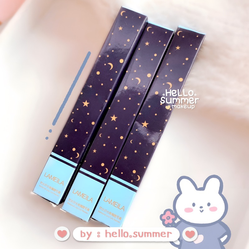 Starry Sky Slim Fiber Micro Slender Mascara Lentik Korean Makeup Waterproof Black &amp; Brown