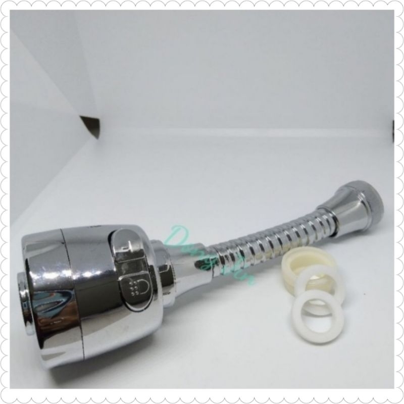 Sambungan Kran air  Flexibel 360 Rotary/ Penyambung Keran Air Cuci Piring Wastafel