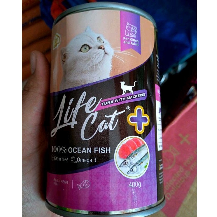 LICE CAT PLUS + || MAKANAN BASAH KUCING ADULT DAN KITTEN 400 GRAM