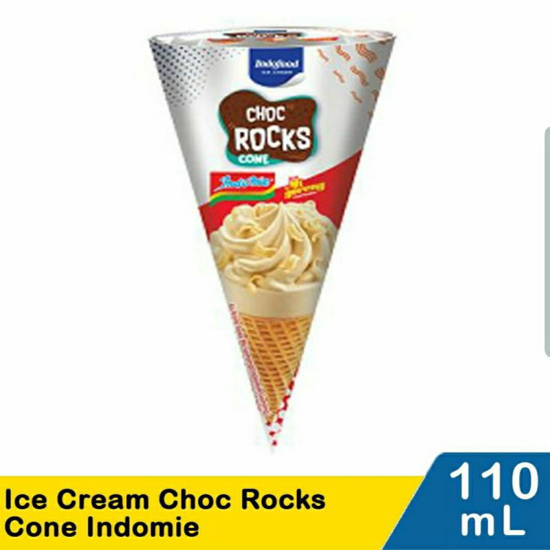 Ice cream Choc Rocks Cone Indomie / es krim Indo Mie Indofood