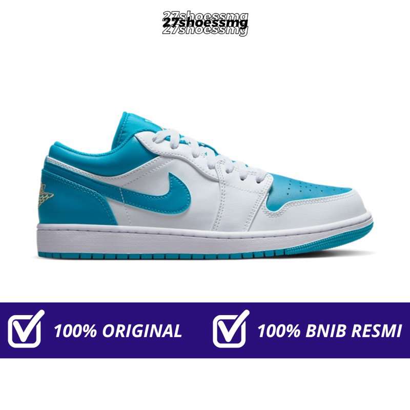 Nike Air Jordan 1 Low Aquatone 100% Original Resmi Nike