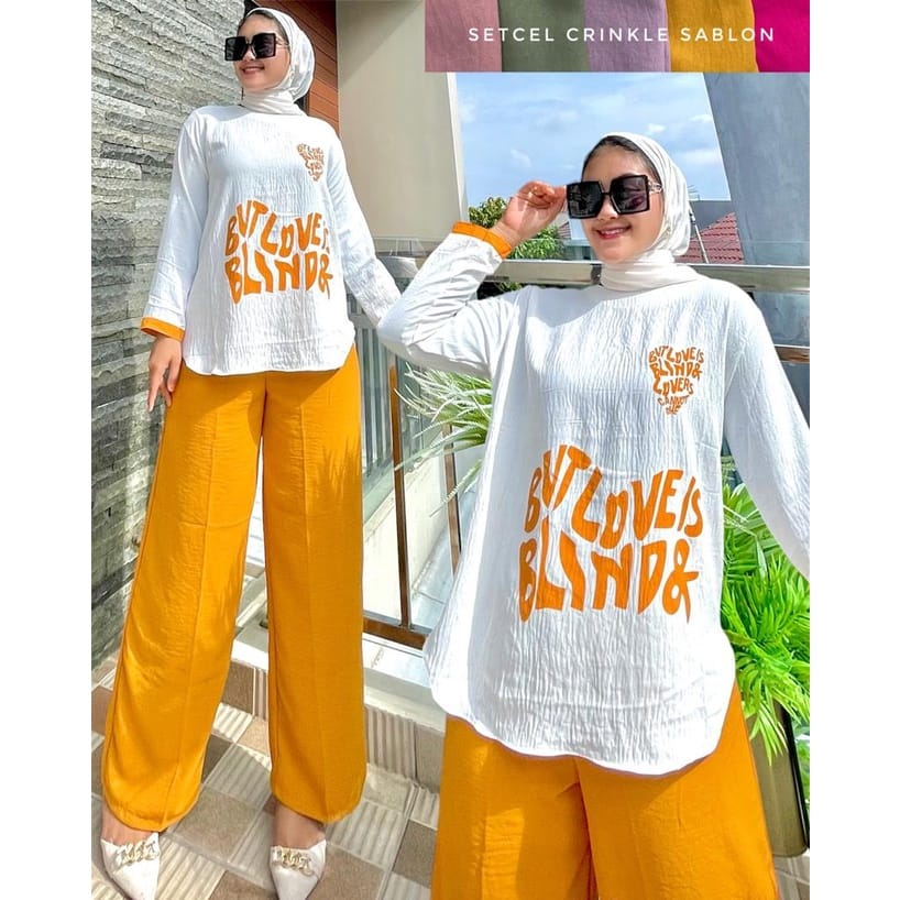 ONE SET SHIFA | SETELAN SHIFA TERBARU RAYON CRINKEL | SETELAN WANITA TERBARU KEKINIAN | SETELAN WANI