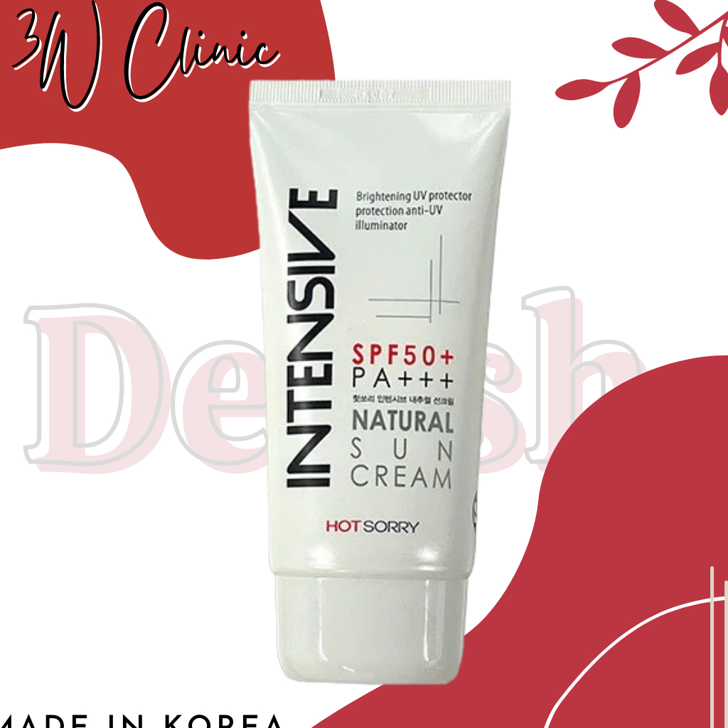 HOT SORRY - Intensive Natural Sun Cream SPF50+ / PA+++ 70ml sunscreen