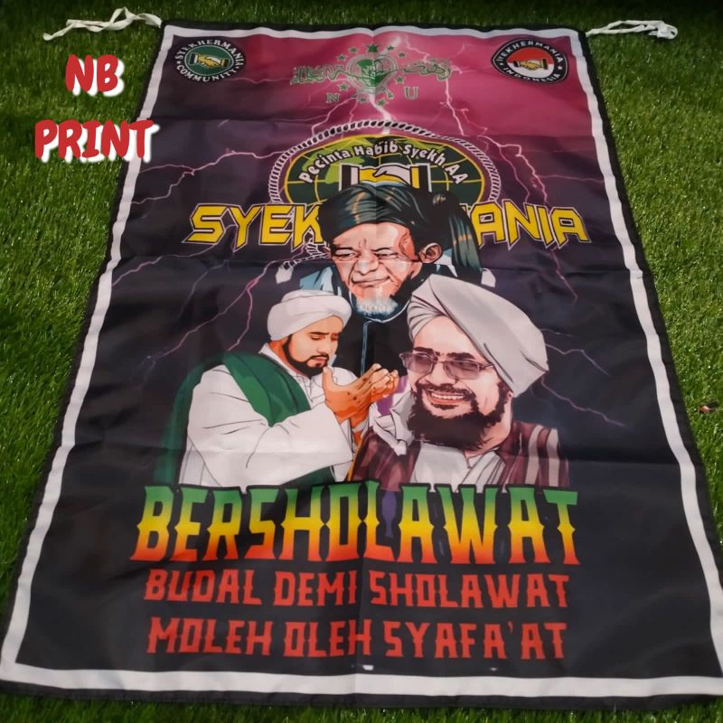 Bendera SYEKHERMANIA BERSHOLAWAT HABIB SYECH AA