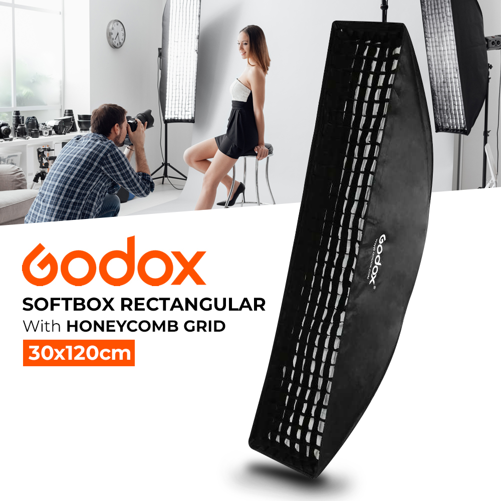 Godox Softbox Reflector Rectangular Honeycomb Grid 30x120cm SB-FW-30120