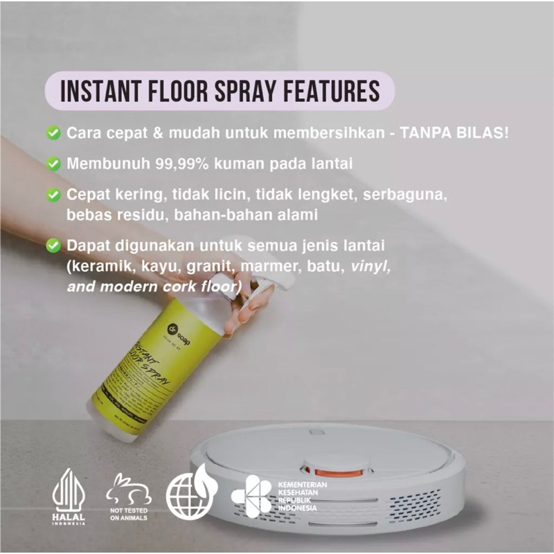 Dr Soap Instant Floor Spray 1L / Pembersih Lantai