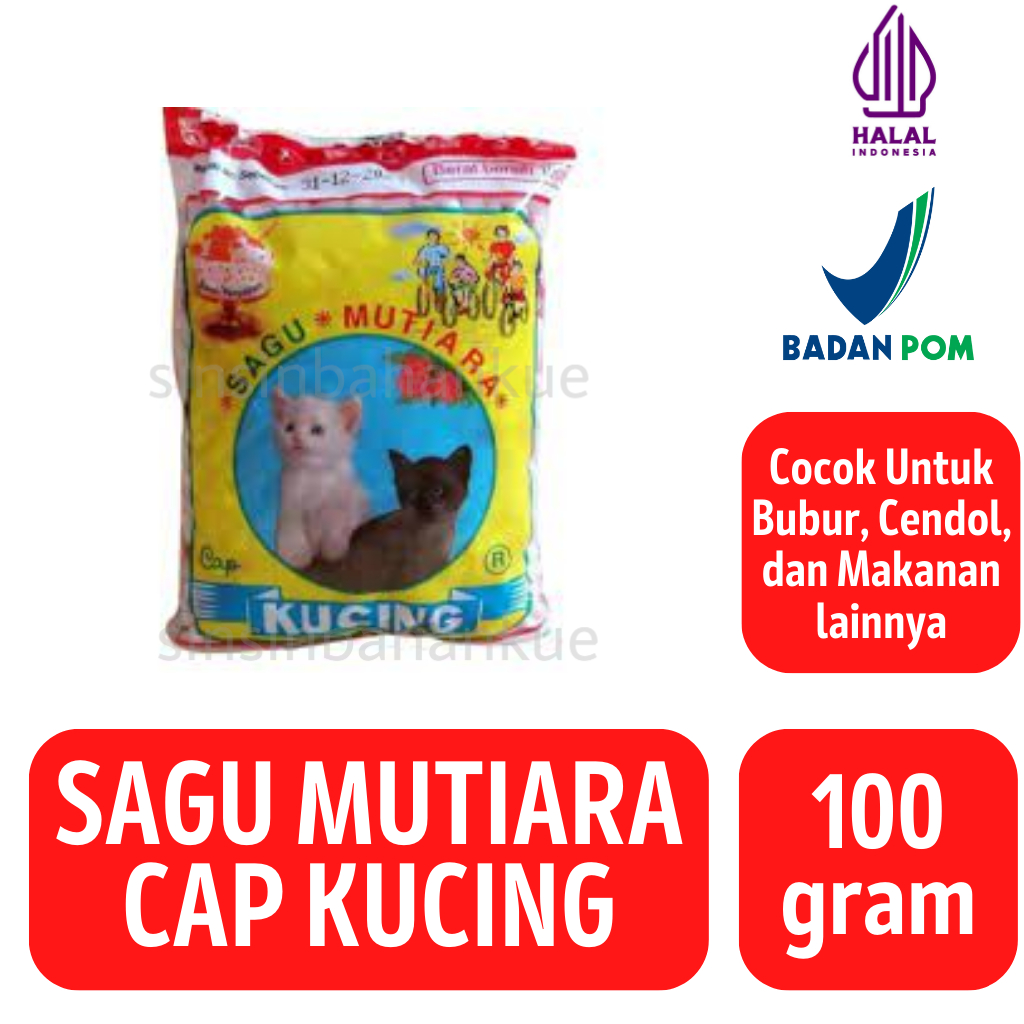 

Sagu Mutiara Cap Kucing [100gram]