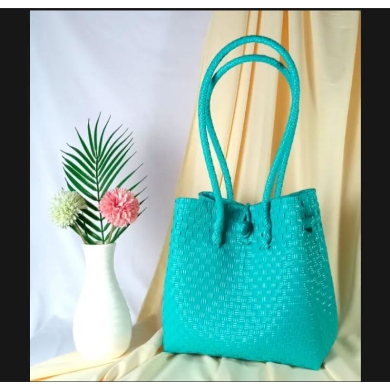 tas anyaman jali jaly premium size M - shanum tas anyaman plastik M