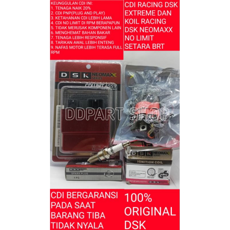 CDI RACING DSK NO LIMIT & KOIL RACING DSK & BUSI RACING DSK JUPITER MX NEW 135CC NJMX 2010-2016 AWAL