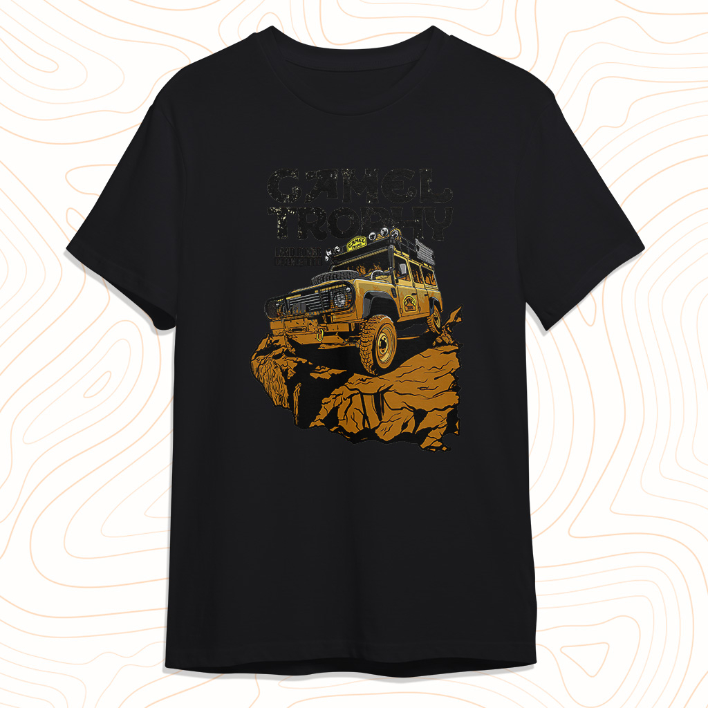 Kaos Distro CAMEL TROPHY LAND ROVER DEFENDER 110 T-Shirt