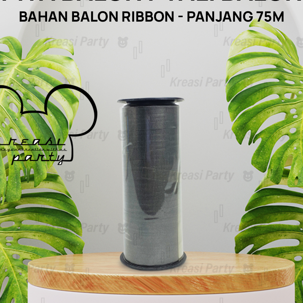 

Pita Balon Hitam / Pita Ribbon / Pita Helium / Pita Dekorasi