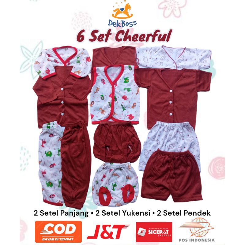 [isi 6 setel) Paket perlengkapan baju bayi baru lahir murah lengkap newborn perempuan laki laki set