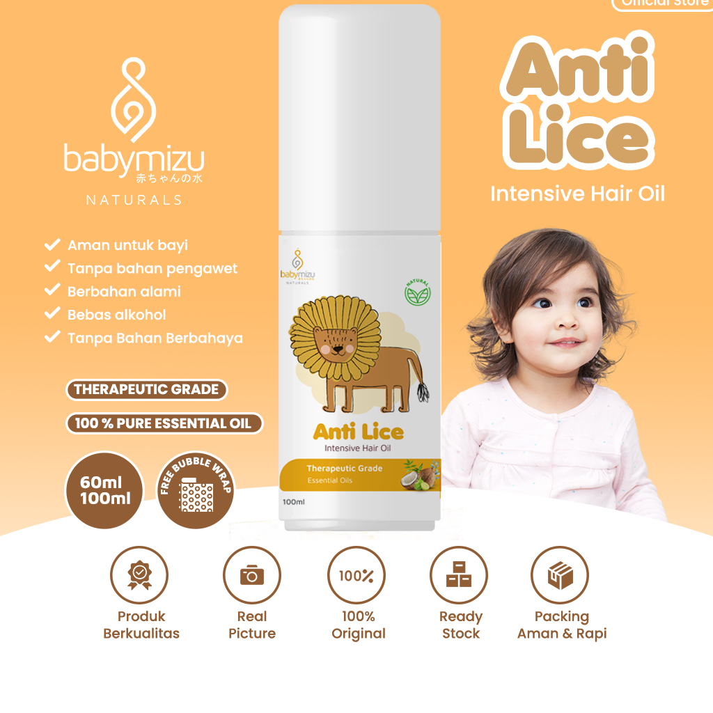 BABYMIZU Anti Lice - Serum Natural Pembasmi Kutu Rambut Anak dan Balita (60 ml)