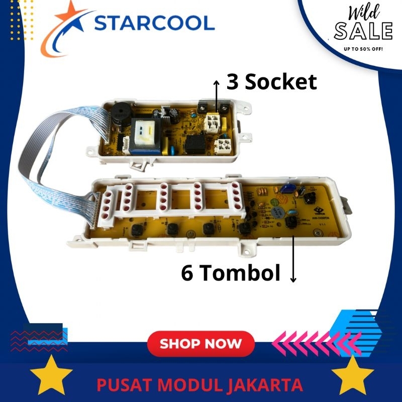 TOSHIBA AW-7400E modul pcb mesin cuci Top Loading