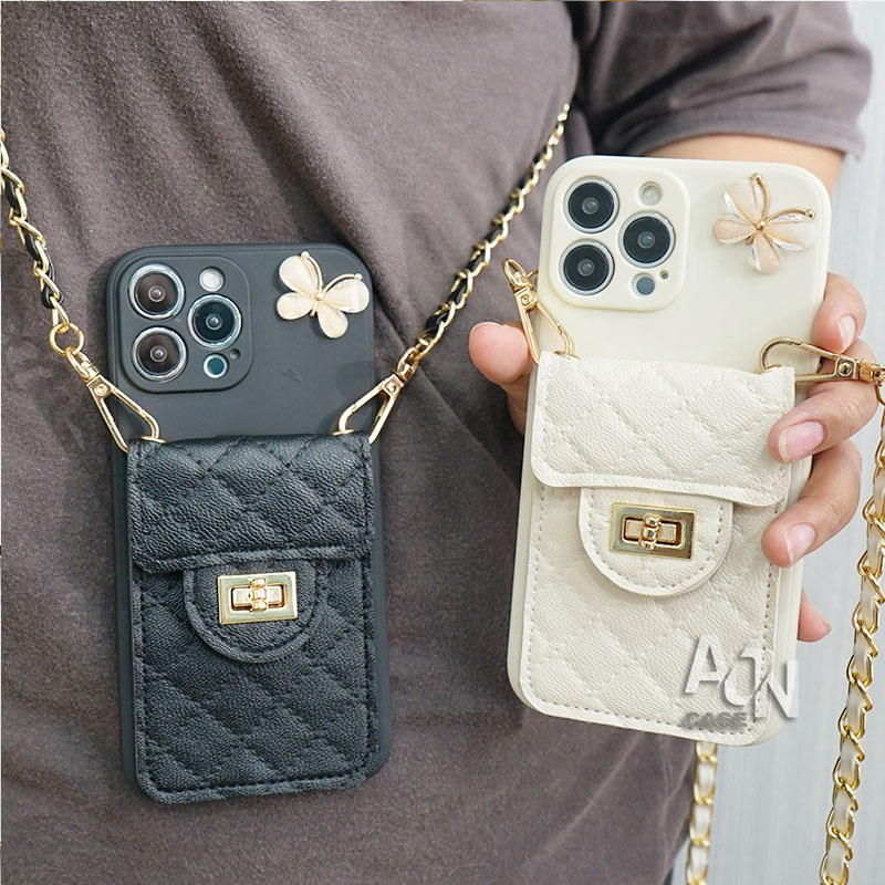 Case dompet Fashion Casing Ponsel Silikon Lembut TYPE HP VIVO Y17S V27E V27 5G Y02 Y16 Y35 Y22 V23 5