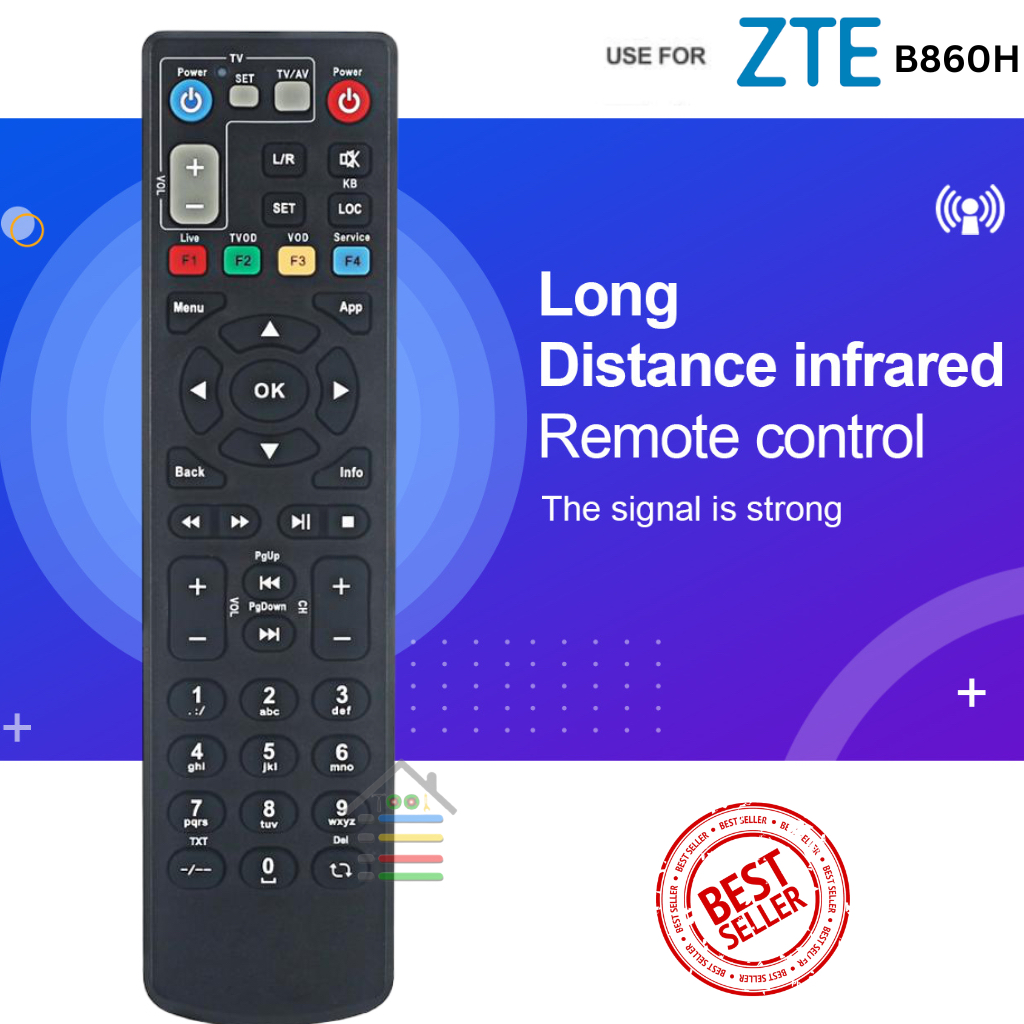 Remot / Remote Receiver STB USEE TV Speedy TV ZTE ZXV10 B860H (HITAM) / ecer dan grosirr