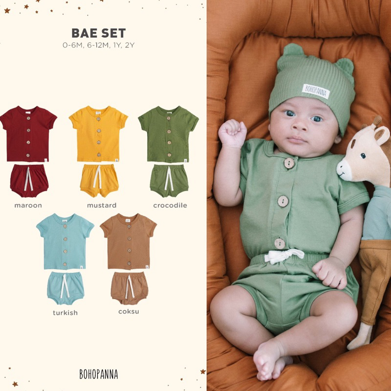 Bohopanna Bae Set 0-2Y / Setelan Bayi