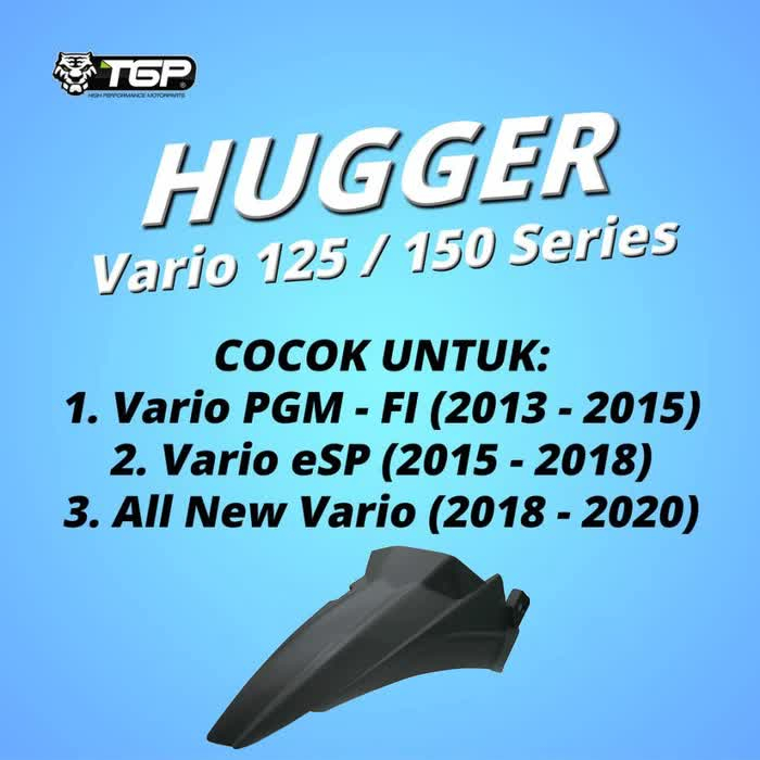 Spakbor Kolong / Hugger TGP Vario Series Hitam