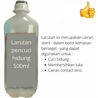 Cairan cuci hidung / cuci luka / cairan contact lens 500ml