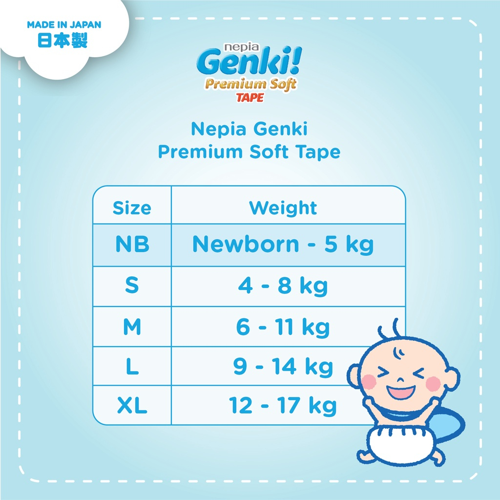 NEPIA GENKI PREMIUM SOFT / POPOK BAYI