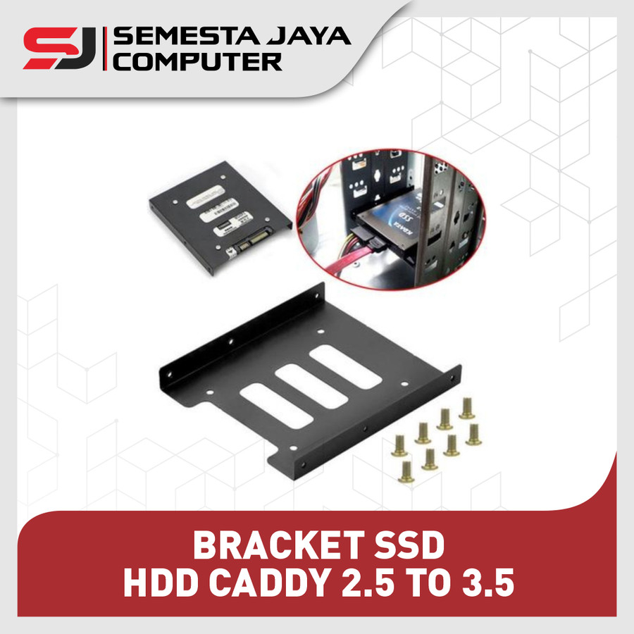 BRACKET SSD HDD CADDY 2.5 TO 3.5 INTERNAL DOCKING CONVERT