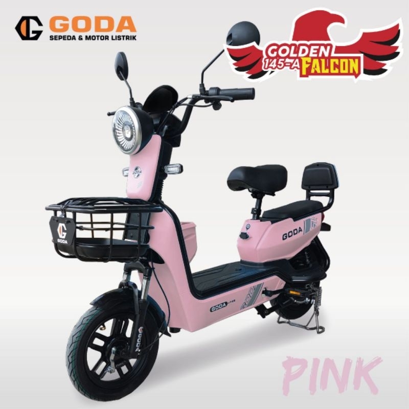 Jual SEPEDA LISTRIK GODA 145-A FALCON 48V/12AH 500W JARAK TEMPUH 40KM | Shopee Indonesia