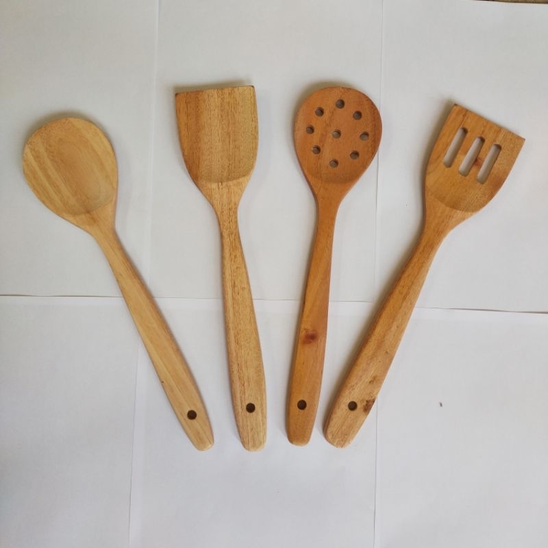 Sutil Centong Spatula Kayu Mahoni 32cm