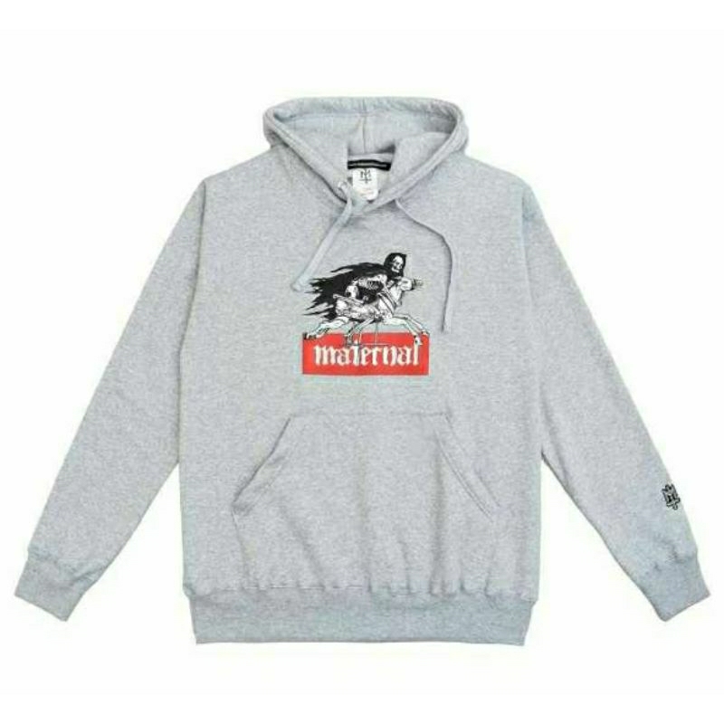 Hoodie Maternal Disaster Grey - Sweater Abu Unisex