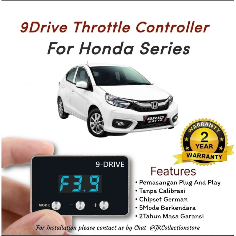 9 Drive Throttle Controller Honda Brio Series Remap Piggyback 9Drive