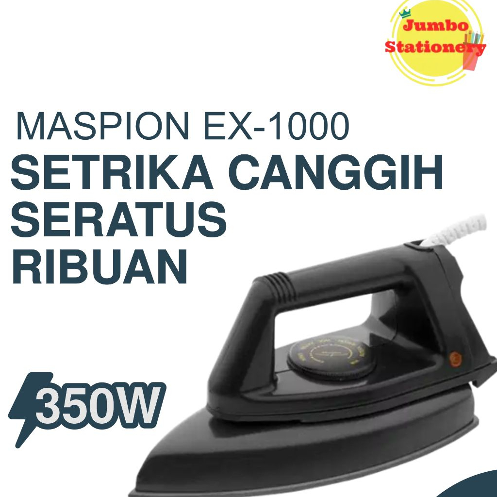 MASPION SETRIKA LISTRIK EX-1000 AUTOMATIC IRON | SETRIKA MASPION EX-1000