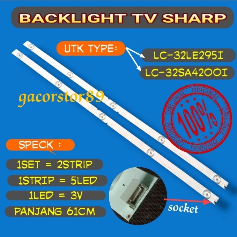 satuset backlight Sharp LC-32LE295I LC-32LE2951 LC-32SA4200I LC-32SA42001