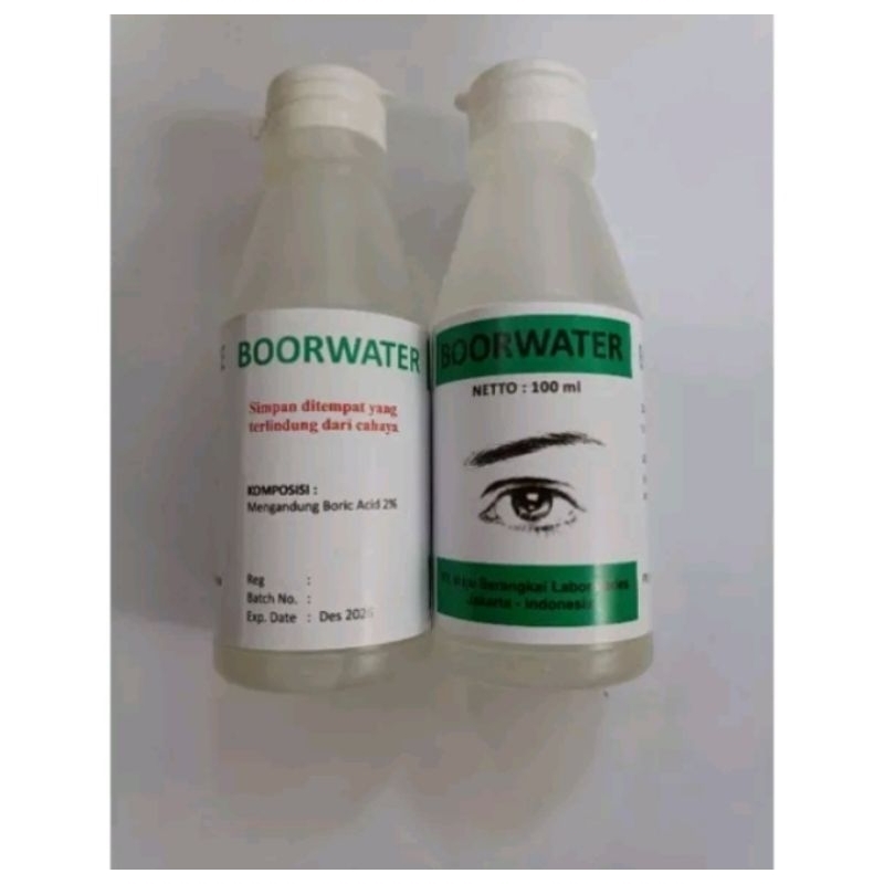 boorwater 100ml/pencuci mata steril/ boor water