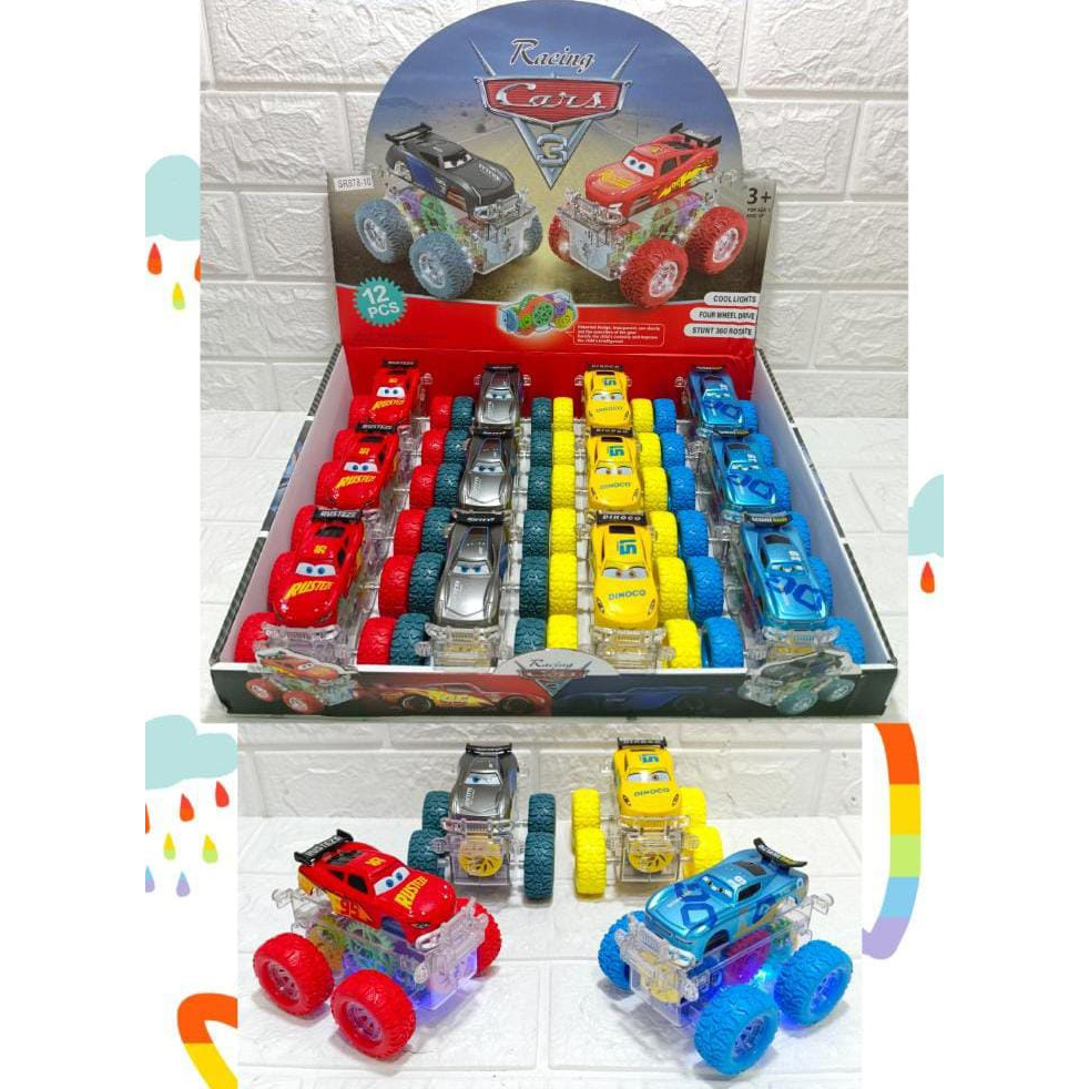 Mainan Mobil Stunt Gear Lampu/Led Karakter [ RACING CARS ] CB6899
