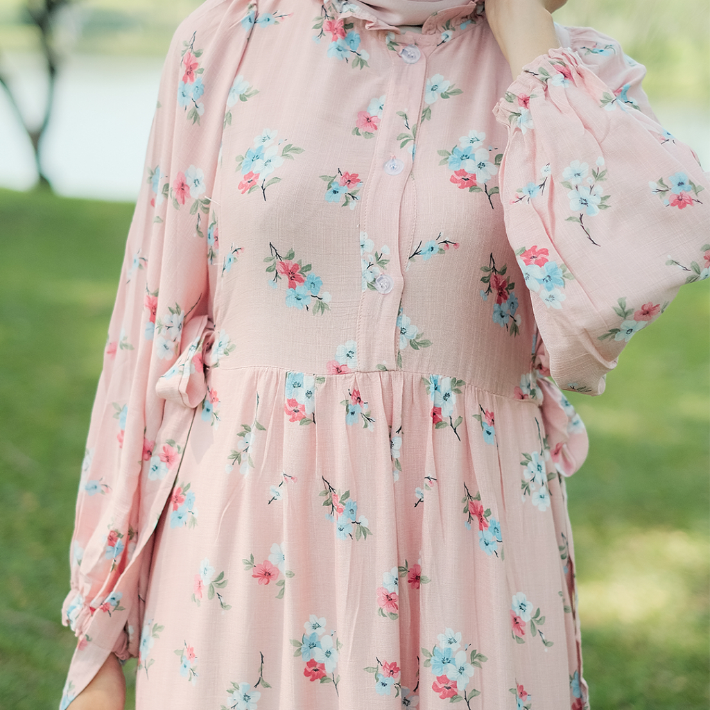 Juliette Dress Floral-Dress Korean Haraskirt