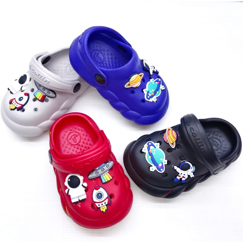 SANDAL BAIM ANAK LAKI-LAKI MOTIF ASTRONOT SIZE KECIL / SANDAL IMPORT MURAH REALPICT