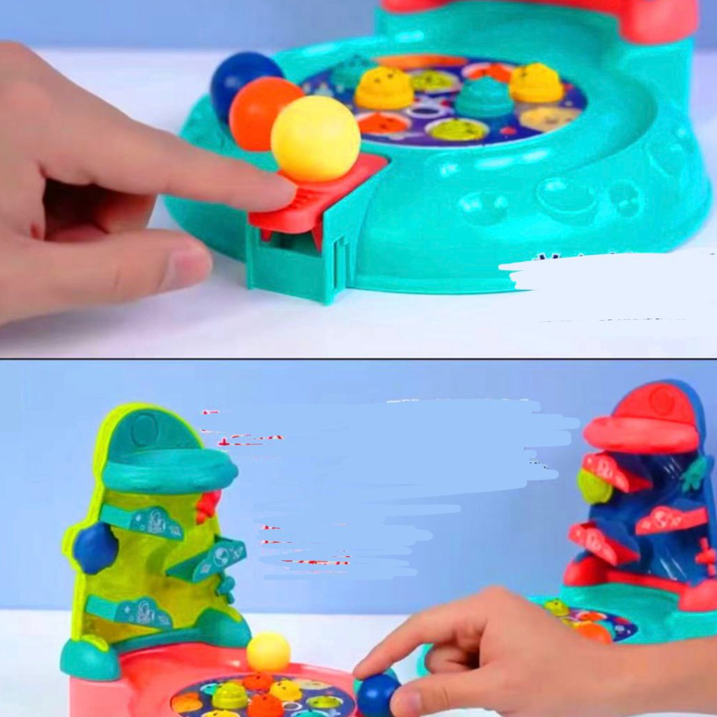 [tma] Mainan Lempar Bola Basket Pukul Tikus Seluncuran / Mainan Anak Sliding Ball / Hit The Ball / 2 in 1 Games