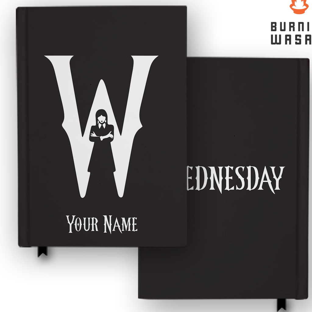 

Notebook Buku Wednesday Addams 2 Hardcover Agenda Custom Nama Diary Jurnal Agenda A5 A6