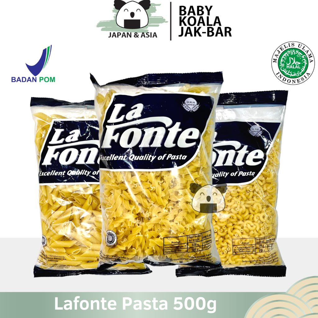 

LA FONTE Pasta Fusili Penneziti 500 g Halal | Lafonte....
