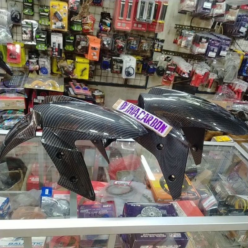 spakbor depan ninja 250 karbu/250fi carbon