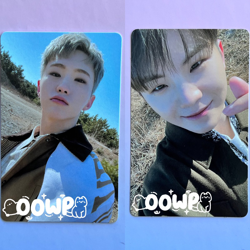 seventeen hoshi woozi face the sun weverse pob photocard