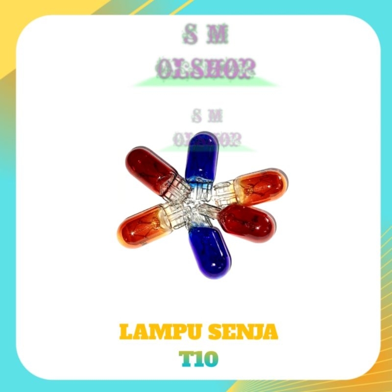 2 PCS LAMPU SENJA MOTOR VARIO LAMPU SENJA BEAT LAMPU SENJA SUPRA BOHLAM TANCAP SENJA MOTOR HONDA GRAND T10 12V 5W