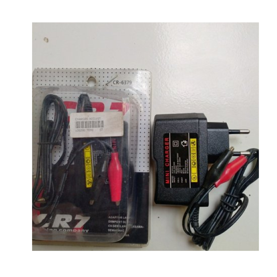 CHARGER AKI CR7 - CHARGER AKI ACCU ADAPTOR TESTER 12V - ADAPTOR CAS TESTER ORI