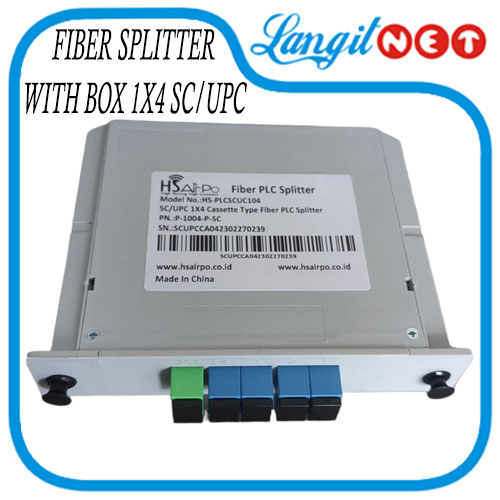 FIBER SPLITTER WITH BOX 1X4 SC/UPC