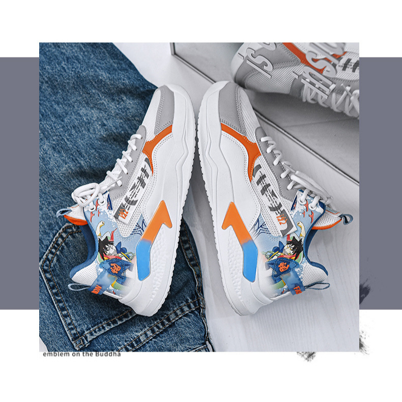 [JWALK] Sepatu Sneakers Pria Motif Anime Keren Model Trendy Kualitas Import Premium -360