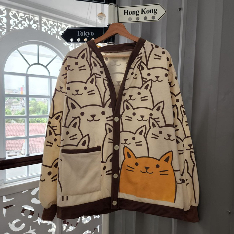 Cardigan wanita MOCA CAT OUTHER