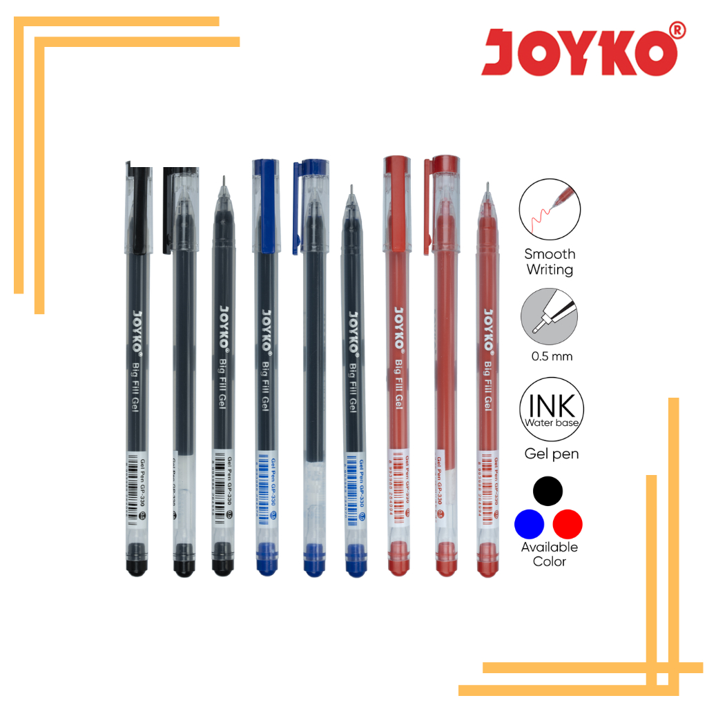 

JOYKO GELPEN GP-330 BIRU, HITAM, MERAH [ PCS ]