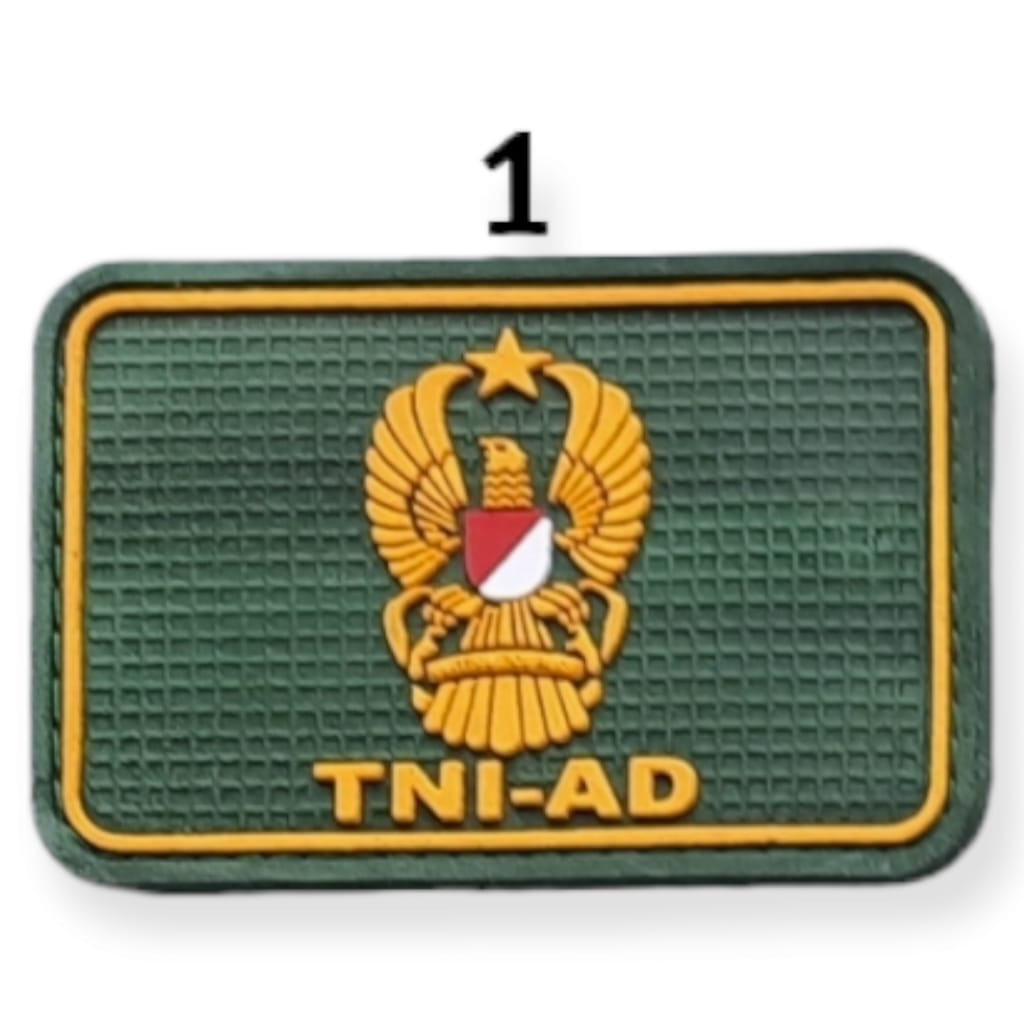 Emblem Patch Rubber TNI AD, INFANTERI, KOSTRAD, KOPASSUS, COMMANDO, PELOPOR / Bet Logo TNI