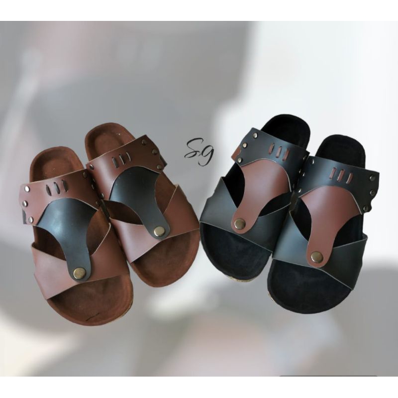 sandal slop puyuh kekinian model birken ban dua//Sandal New Arrival SG