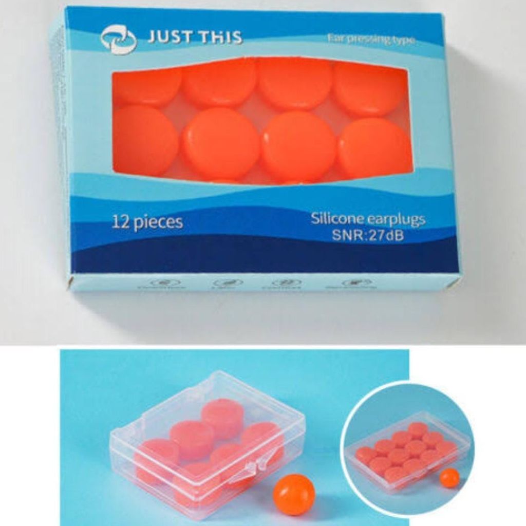 Just This Silicone Earplugs 12pcs - WARNA RANDOM (5689)