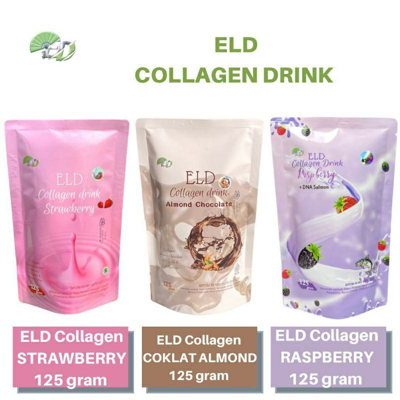 ELD Collagen Drink Pemutih Badan dan Pelangsing Badan dalam 1 Kemasan 125gr